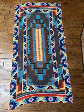 Multicolored Aztec Scarf Shawl Wrap Southwest Boho Lightweight 6x3 Feet #0045